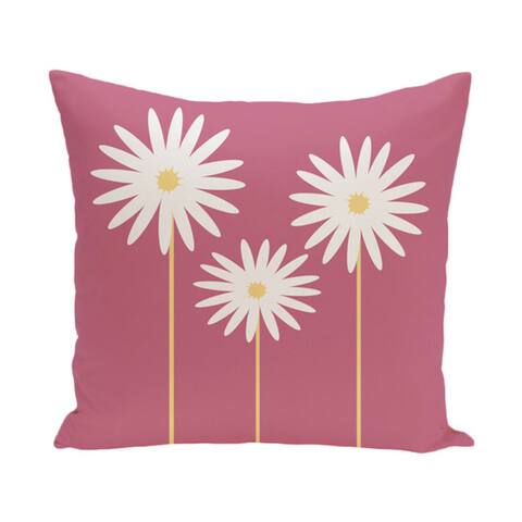 Floral Print 18 x 18-inch Outdoor Fabric Pillow