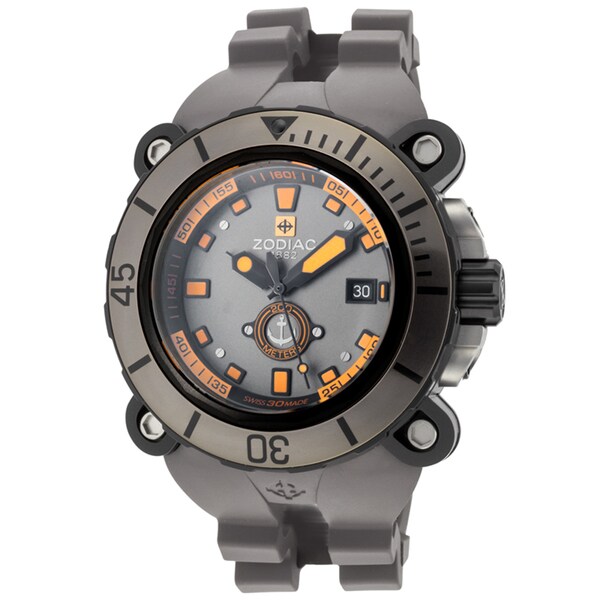 Shop Zodiac Men's ZMX05 Oceanaire Grey Watch Free Shipping Today