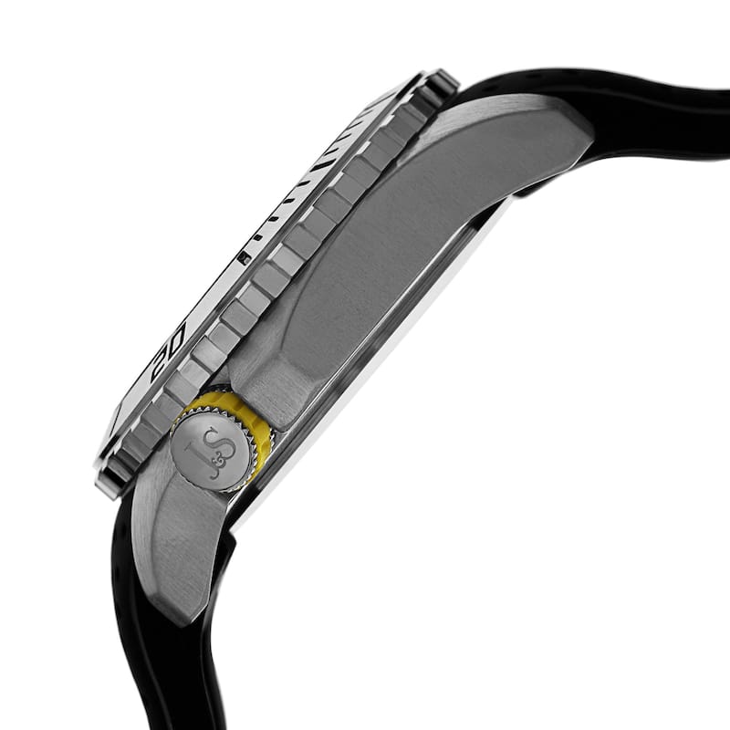 Joshua & Sons Men's Quartz Easy-to Read Multifunction Strap Watch - Yellow