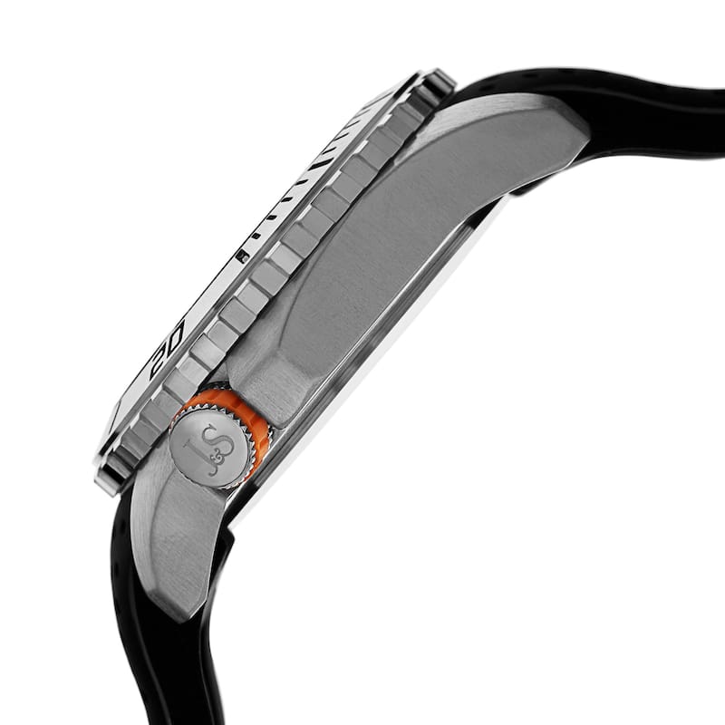 Joshua & Sons Men's Quartz Easy-to Read Multifunction Orange Strap Watch