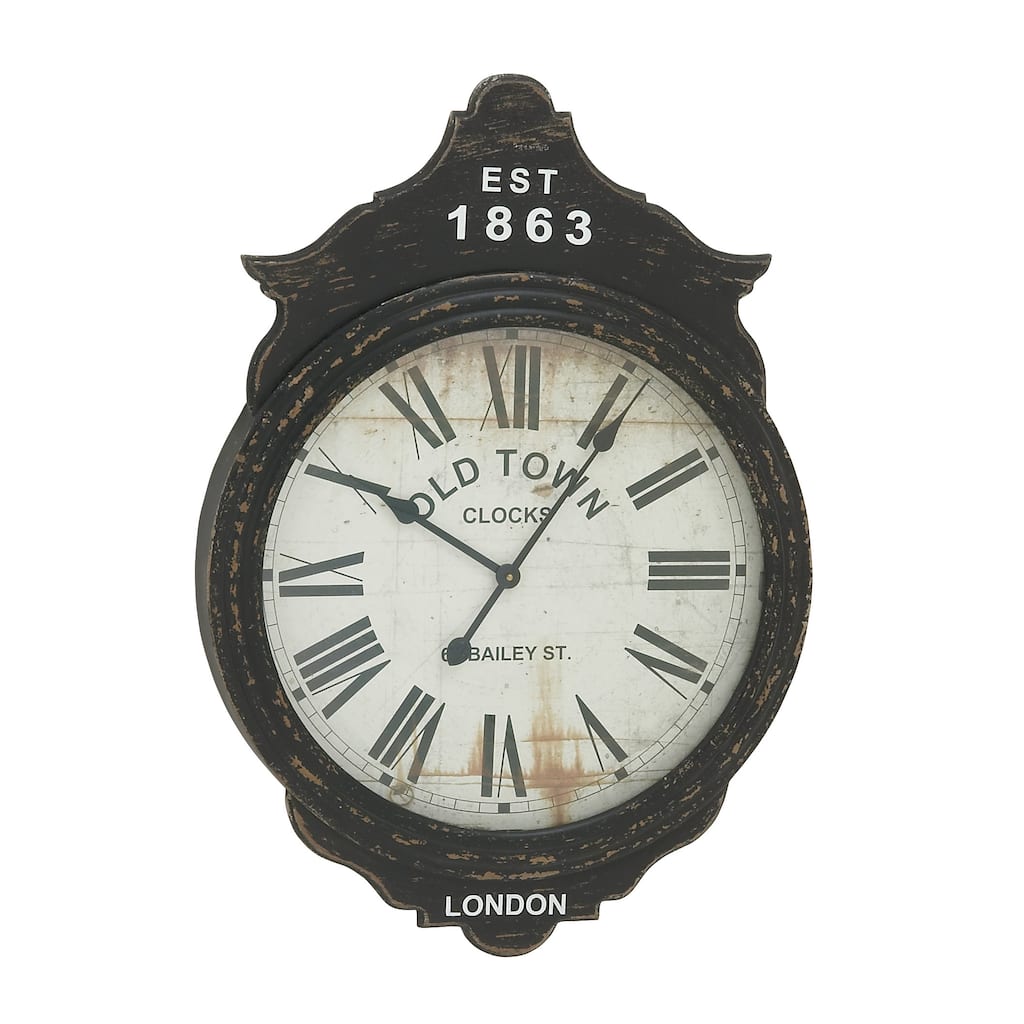 Stunning Wood 23-inch Wall Clock