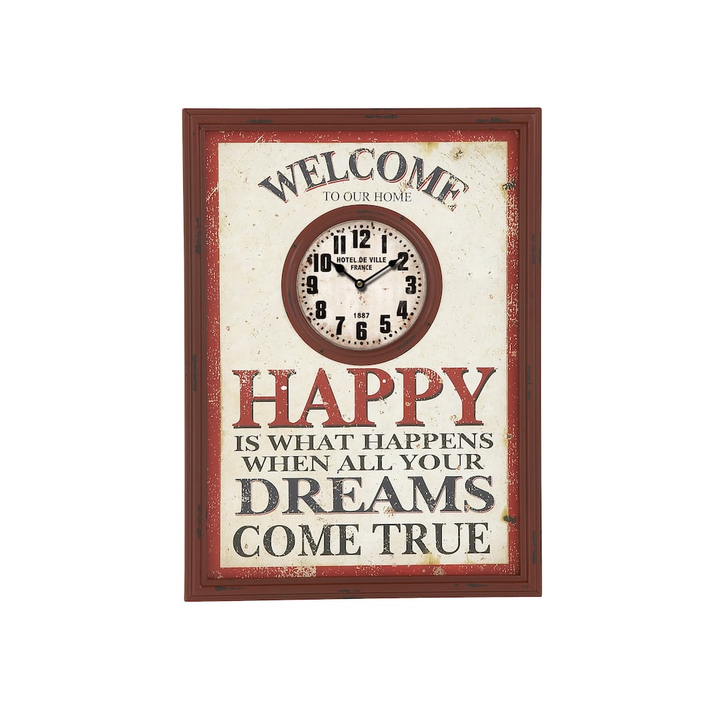 Beautiful Metal Frame Wall Clock