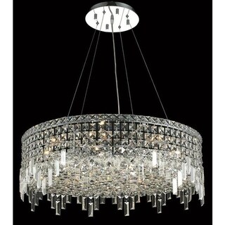 Elegant Lighting Chrome Royal-cut Chandelier