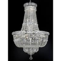 Shop Elegant Lighting Gold 22-inch Royal-cut Crystal Clear Hanging ...