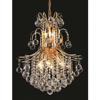 Elegant Lighting Gold Royal-cut Clear Chandelier