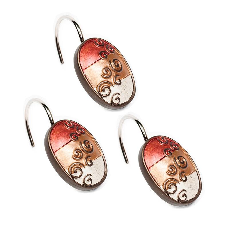 Avant-Garde Shower Curtain and Hooks Set or Separates - Multi-color