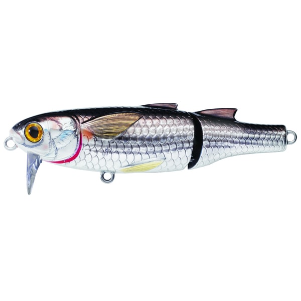 LiveTarget Mullet Wakebait Silver/ Black no. 4