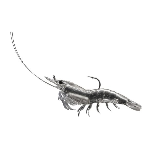 LiveTarget Rigged Shrimp Soft Plastic Clear Shrimp 2/ 0