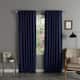 Aurora Home Insulated Thermal Blackout Long Length Curtain Panel Pair - 52"w x 126"l - Navy