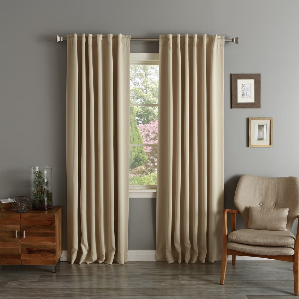 Best Home Fashion Blackout Curtain Panel Green