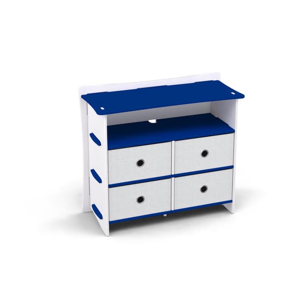 Shop Legare Kids Furniture 4 Drawer Blue And White Dresser