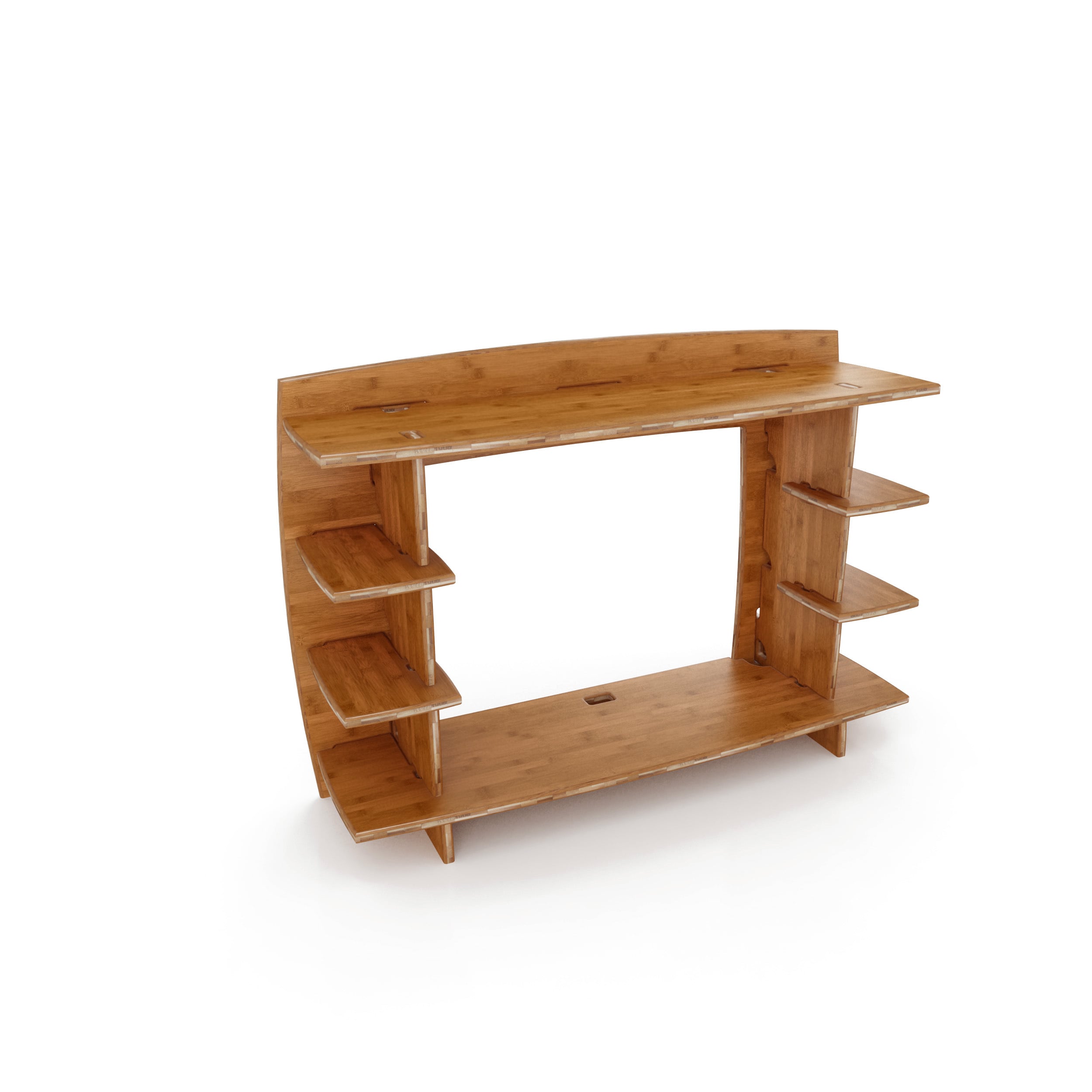 Shop Legare Furniture 36 Inch Amber Bamboo Desk Hutch On Sale