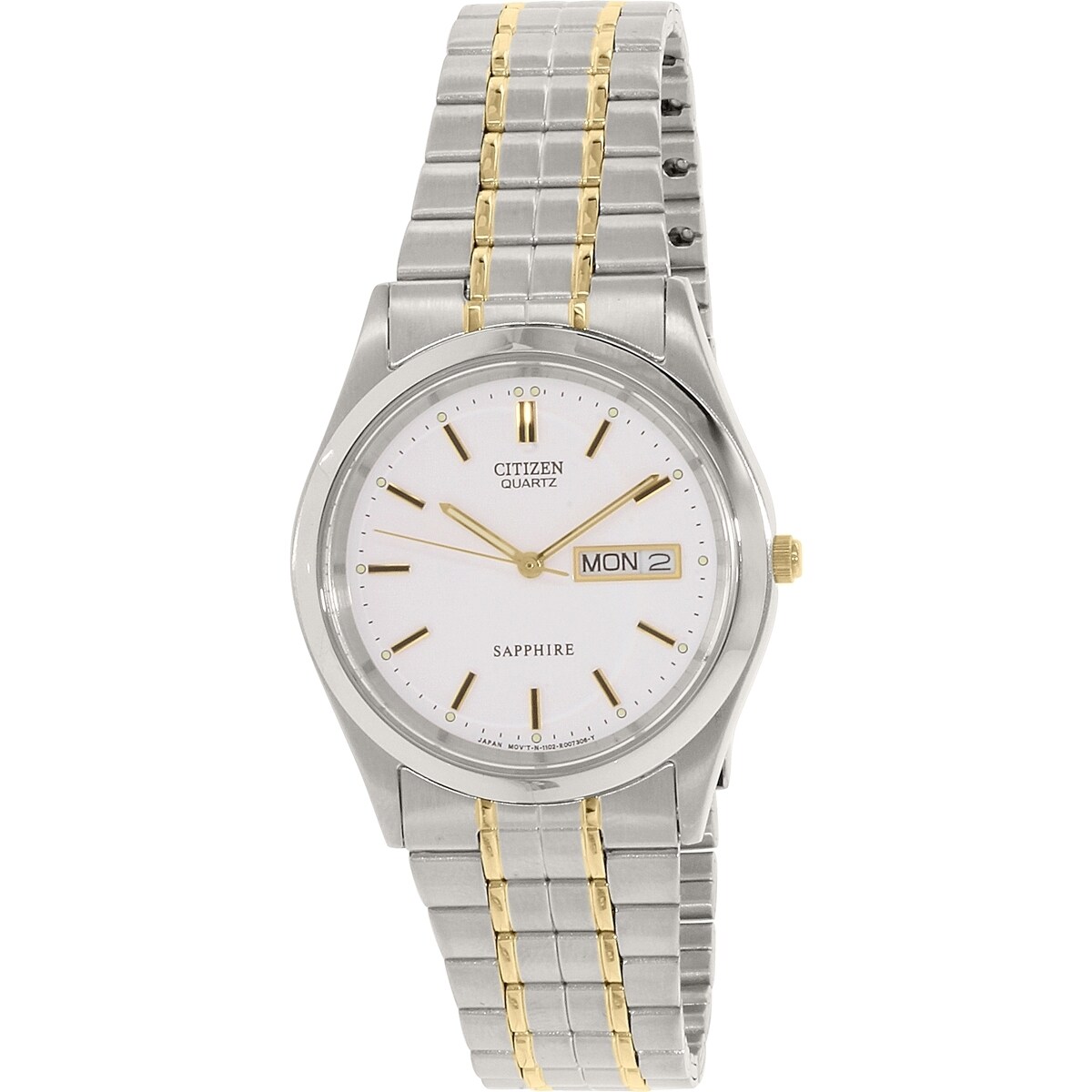 Citizen Men's Silver Stainless-Steel Quartz Watch - Overstock - 10160912
