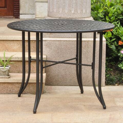 International Caravan Mandalay Iron 39-inch Round Dining Table