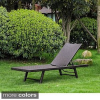 International Caravan Barbados Resin Wicker/ Aluminum Multi-position Chaise Lounge