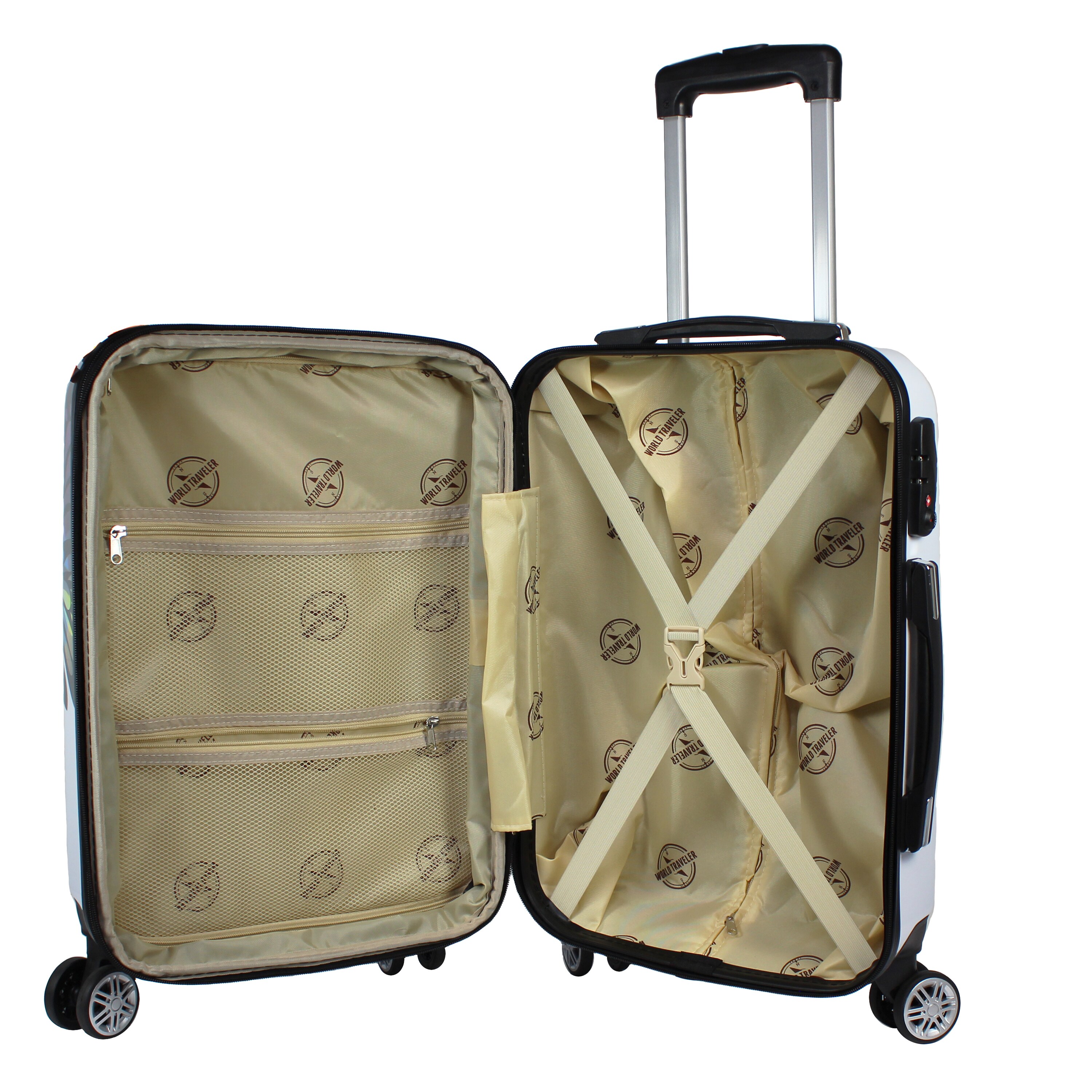 butterfly luggage set