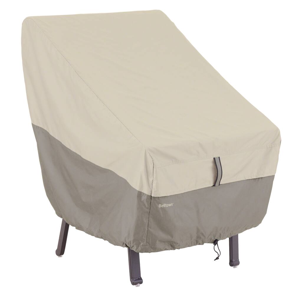Classic Accessories Belltown Grey Highback Patio Chair Cover
