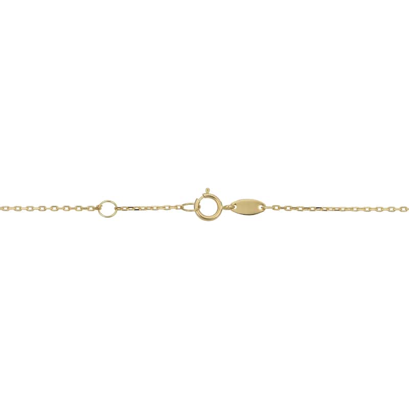 Fremada 14k Yellow Gold High Polish Double Circle Adjustabale Bracelet