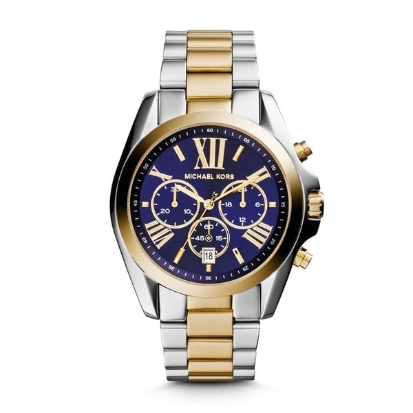 michael kors silver bradshaw watch