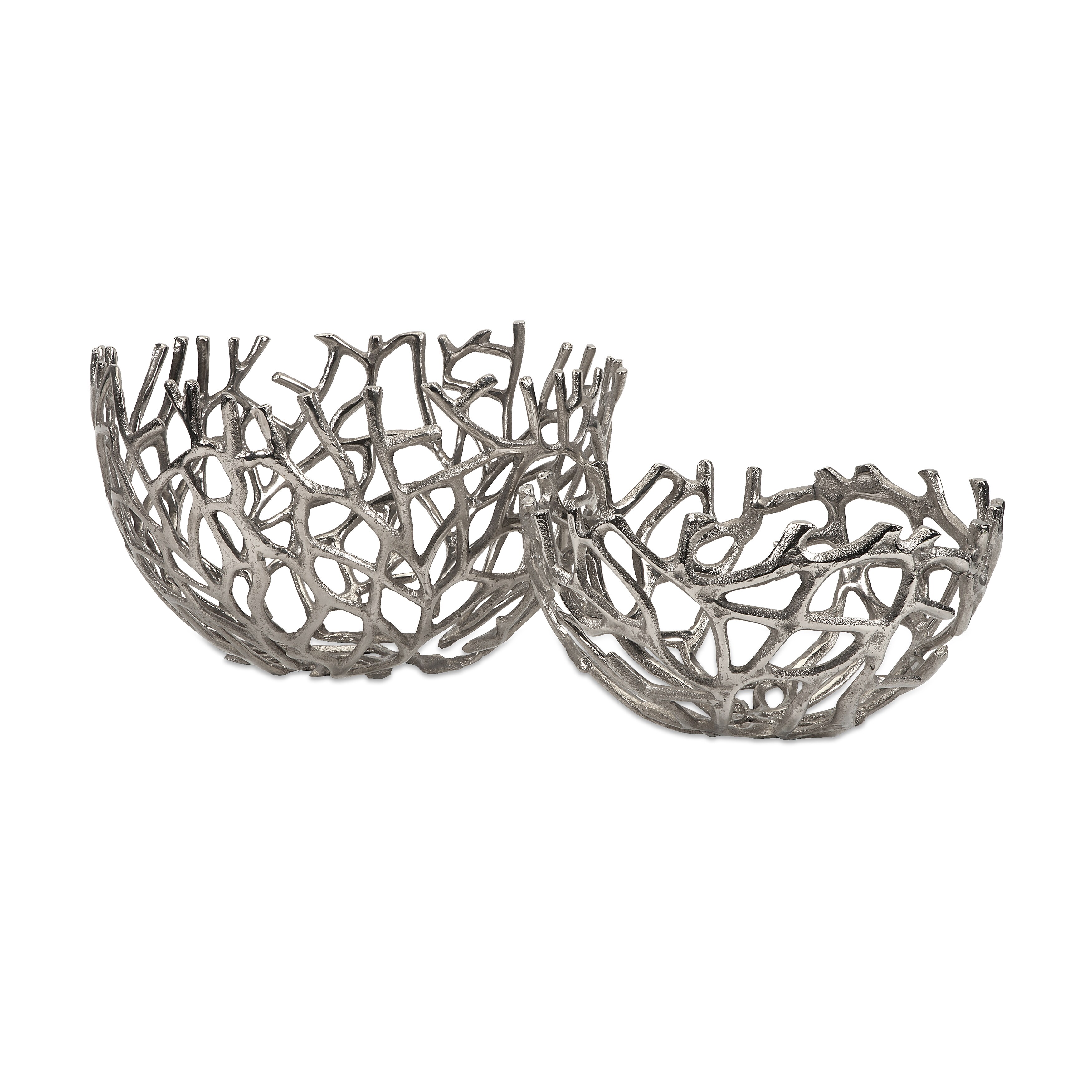 Davidson Aluminum Coral Bowls Set Of 2 Overstock 10163682