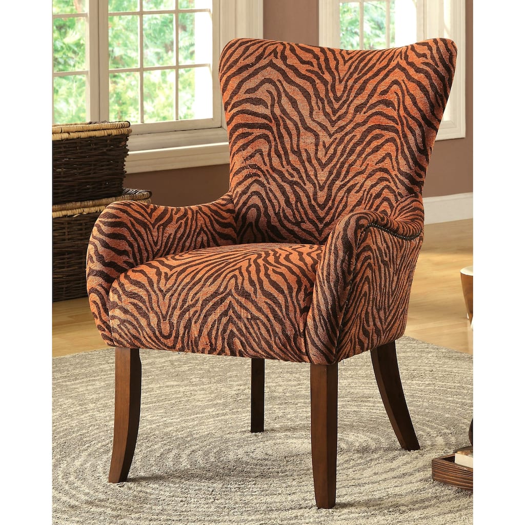Exotic Tiger Print Accent Chair