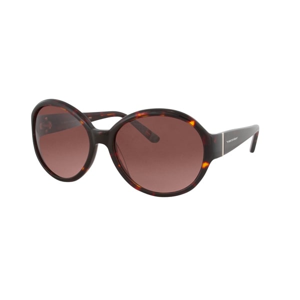 Vernier Women's Brown Retro Round Metal Bar Accent Sunglasses. Opens flyout.