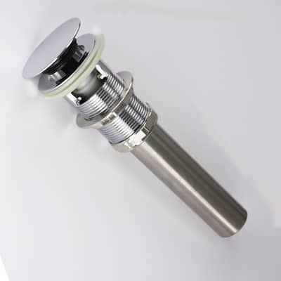 Highpoint Collection Chrome Umbrella Drain with Overflow For Bathroom Sinks