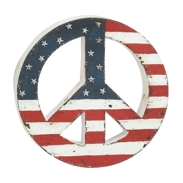 Beautifully Styled Metal Peace Sign   17293090  