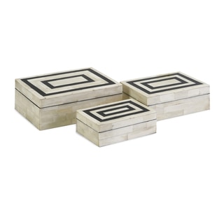 Bella Bone Inlay Boxes (Set of 3)