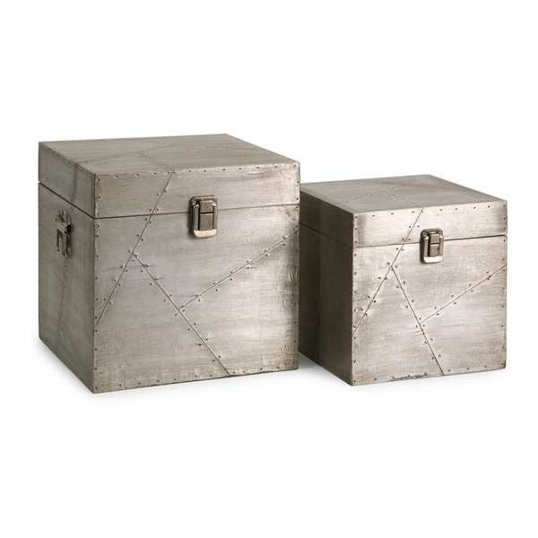 Jensen Aluminum Clad Boxes (Set of 2)