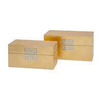 Danes Gold Leaf Boxes (Set of 2)