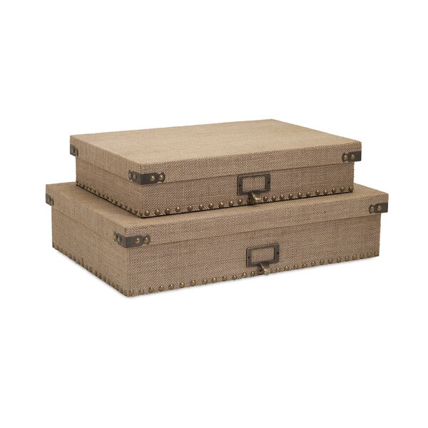 Corbin Document Boxes (Set of 2)