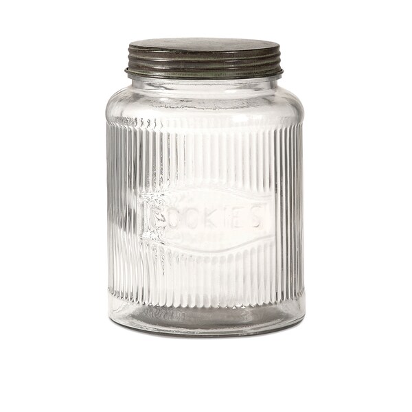 Dyer Glass Cookie Jar w/ Lid