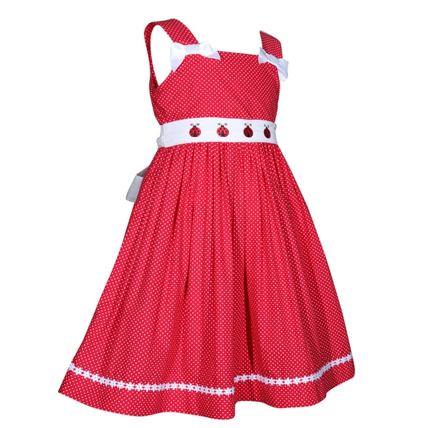 red and white ladybug dress