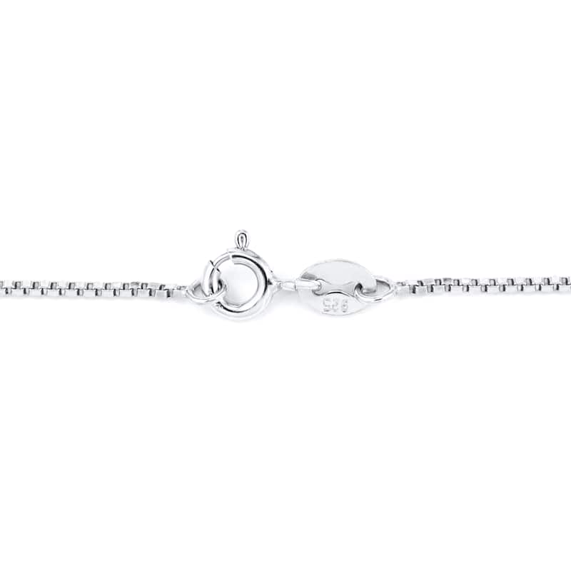 Oravo 14k White Gold Heart-shape Gemstone Diamond Accent Pendant