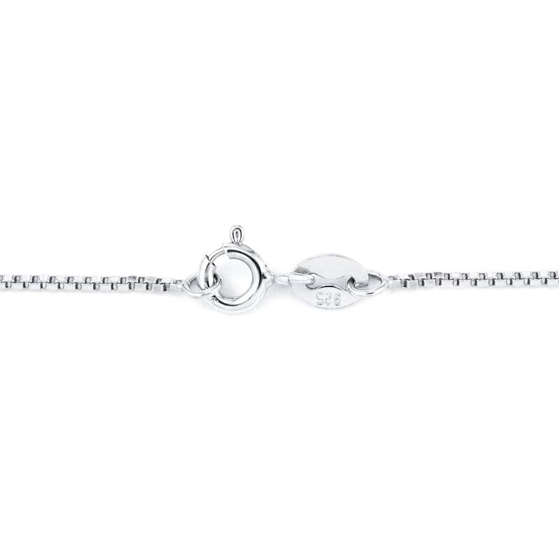 Oravo 14k White Gold Pear-cut Gemstone and Diamond Accent Pendant Necklace