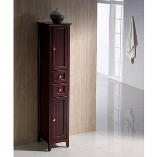 Fresca Oxford Mahogany Tall Bathroom Linen Cabinet - Bed Bath & Beyond - 10167392