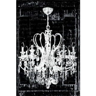 Portfolio Canvas Decor IHD Studio 'Chandelier 3 in Black' Framed Canvas Wall Art