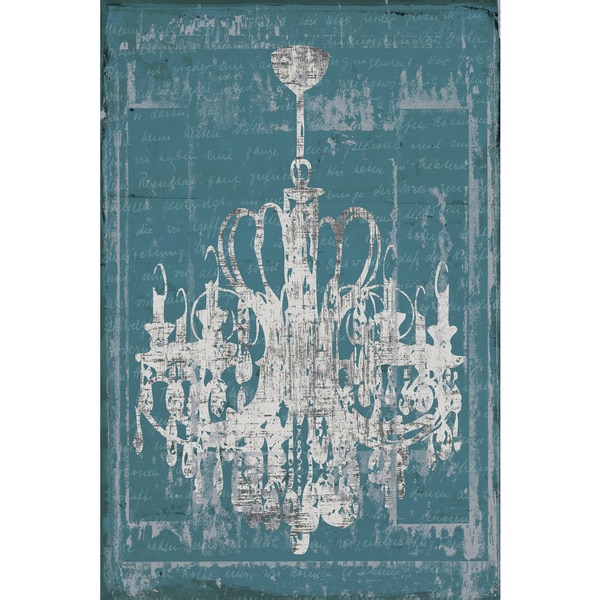 Portfolio Canvas Decor Ihd Studio Chandelier 3 In Blue Framed Portfolio Canvas Decor Ihd Studio X27 Chandelier 3 In Blue