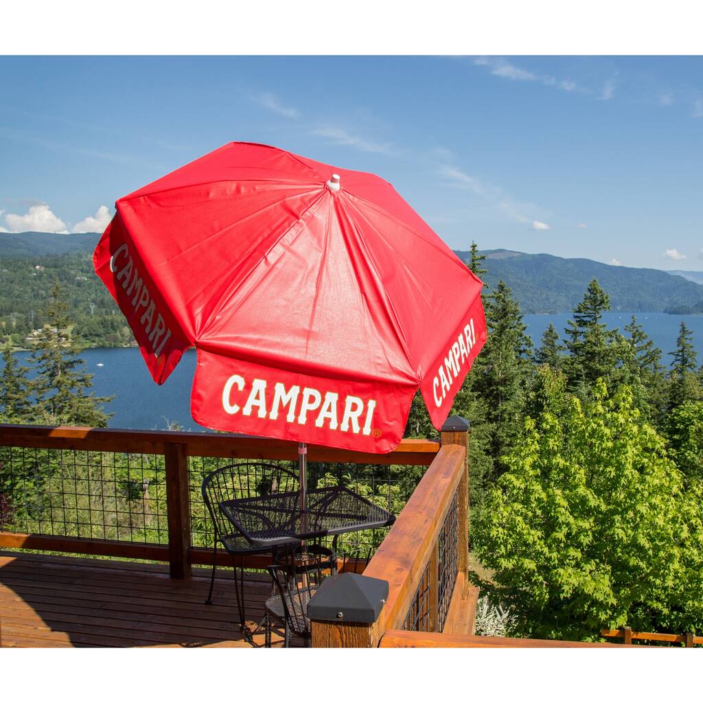 Campari 6-foot Vinyl Outdoor Umbrella