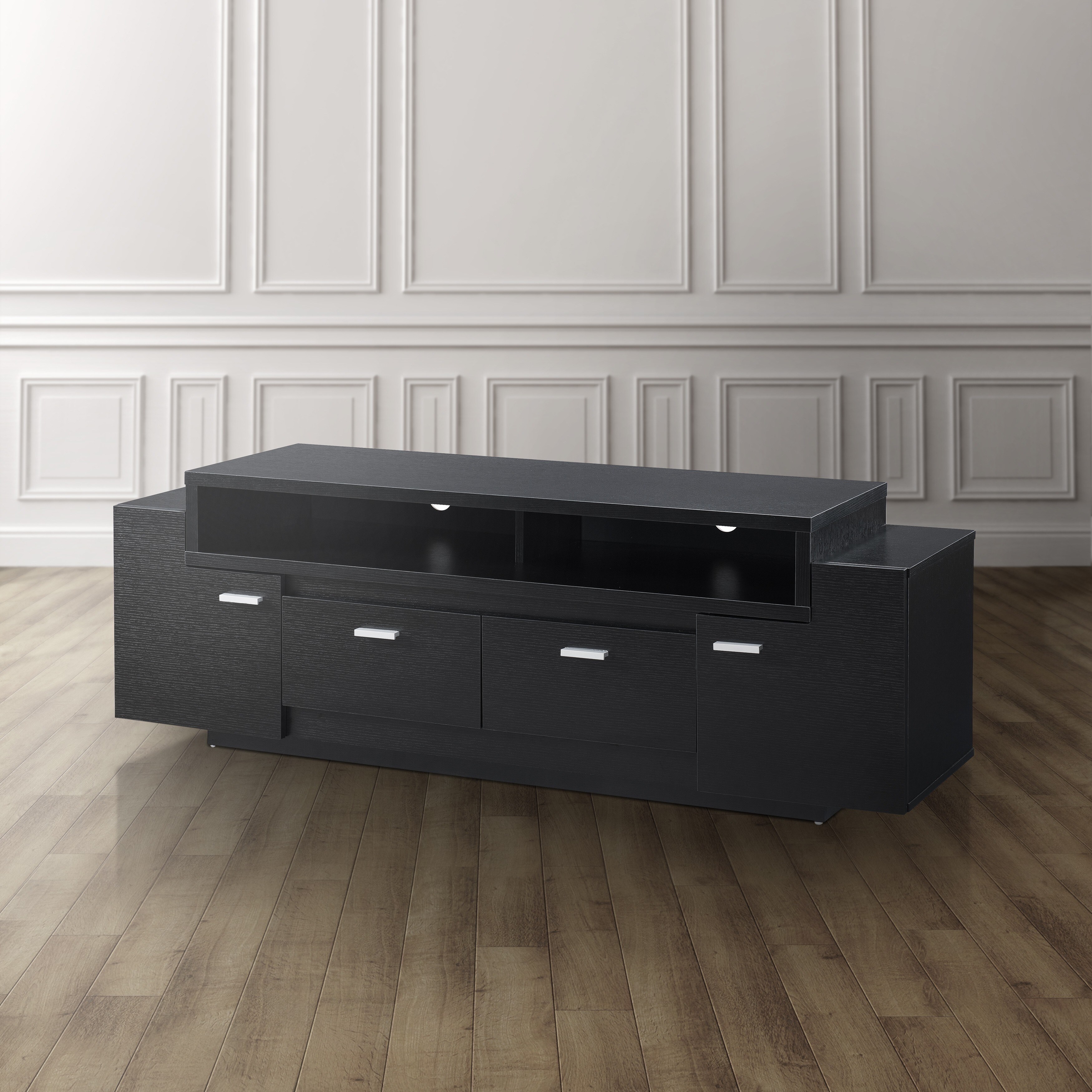 Furniture Of America Peyton Modern Tiered 60 Inch Tv Stand Ebay Furniture Of America Peyton Modern Tiered 60 Inch