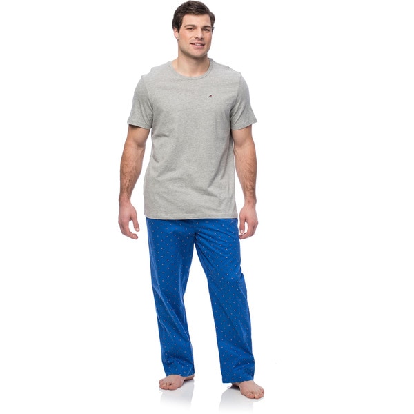 Shop Tommy Hilfiger Men's Pajama Pack (2 Logo Pants and Short Sleeve ...