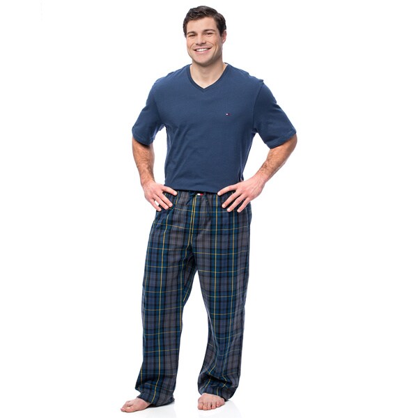 Shop Tommy Hilfiger Men's Navy Short Sleeve Pajama Box Set - Free ...