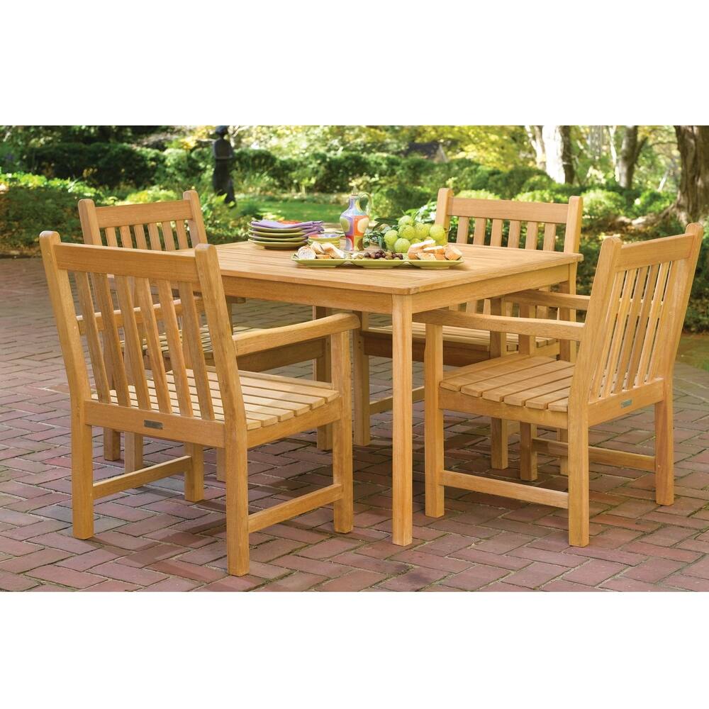 Oxford Garden 5-piece Set 42-inch Square Dining Table Set