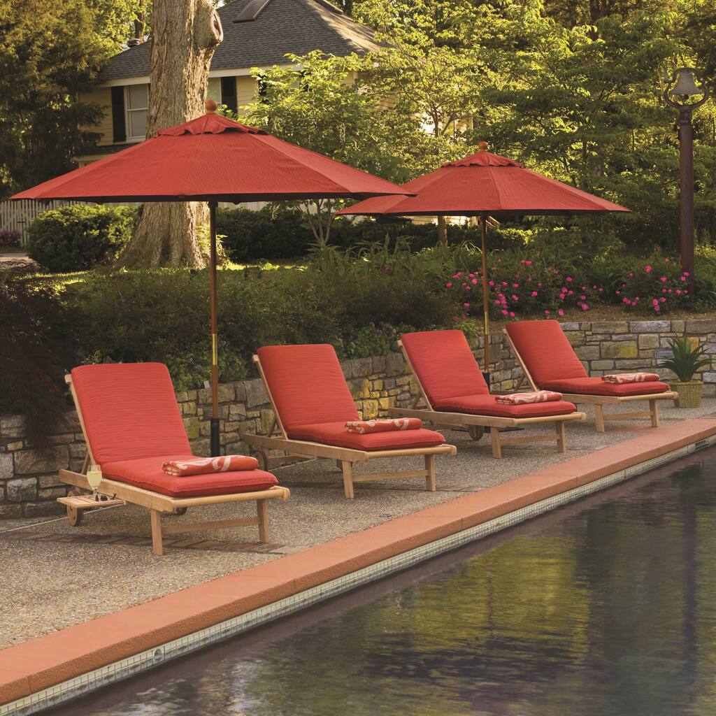 Chaise Lounge 8-piece Set with Chaise Cushions