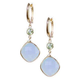 Prehnite Earrings Find Great Jewelry Deals Ping At 14k Yellow Gold Prehnite Peridot Earrings