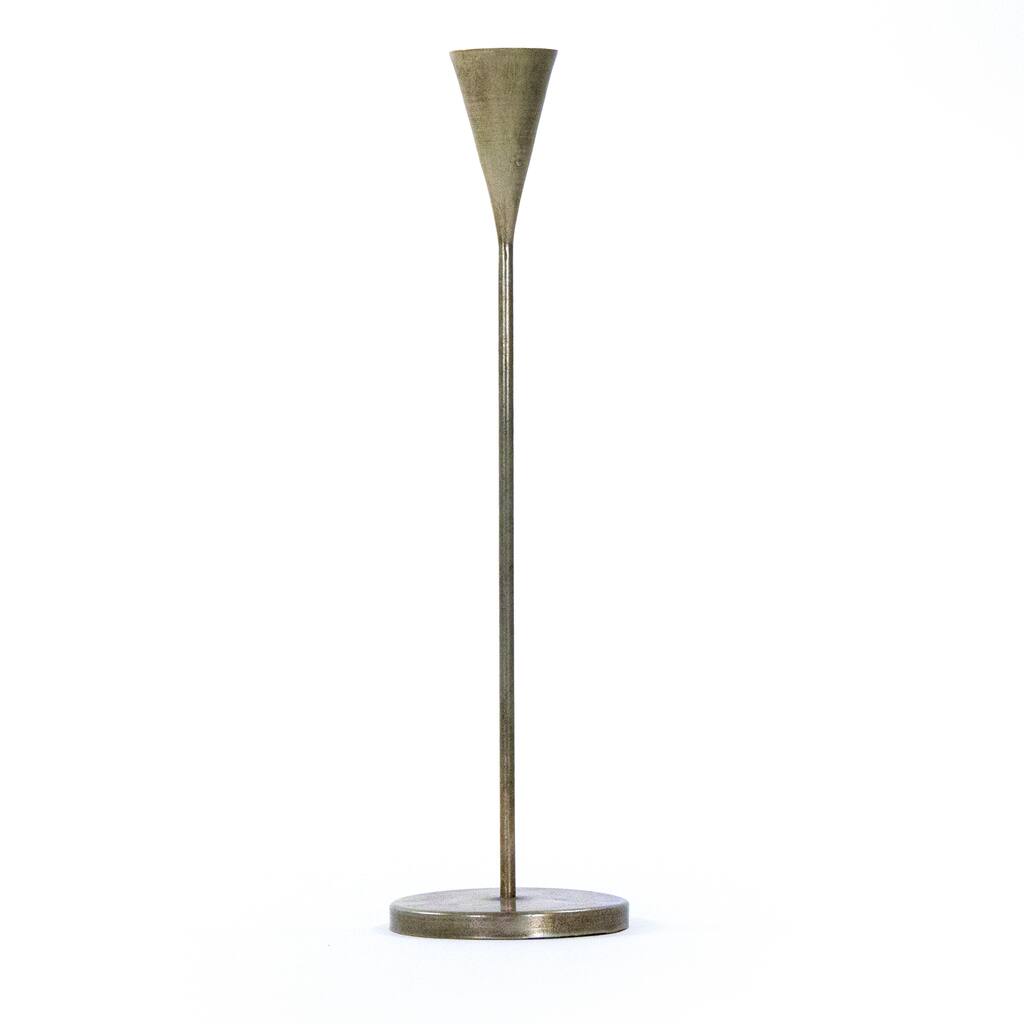Cone Shape Brass Candle Holder