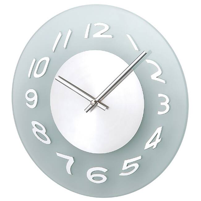 Hans Andersen Home Aluminum Frosted Wall Clock