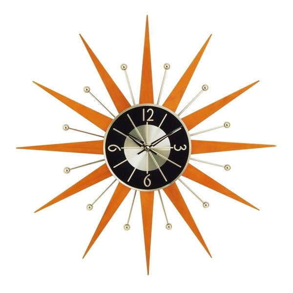 Hans Andersen Home Wooden Starburst Clock. Opens flyout.