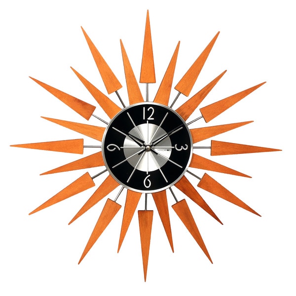 Hans Andersen Home Wooden Sunburst Clock   17296441  